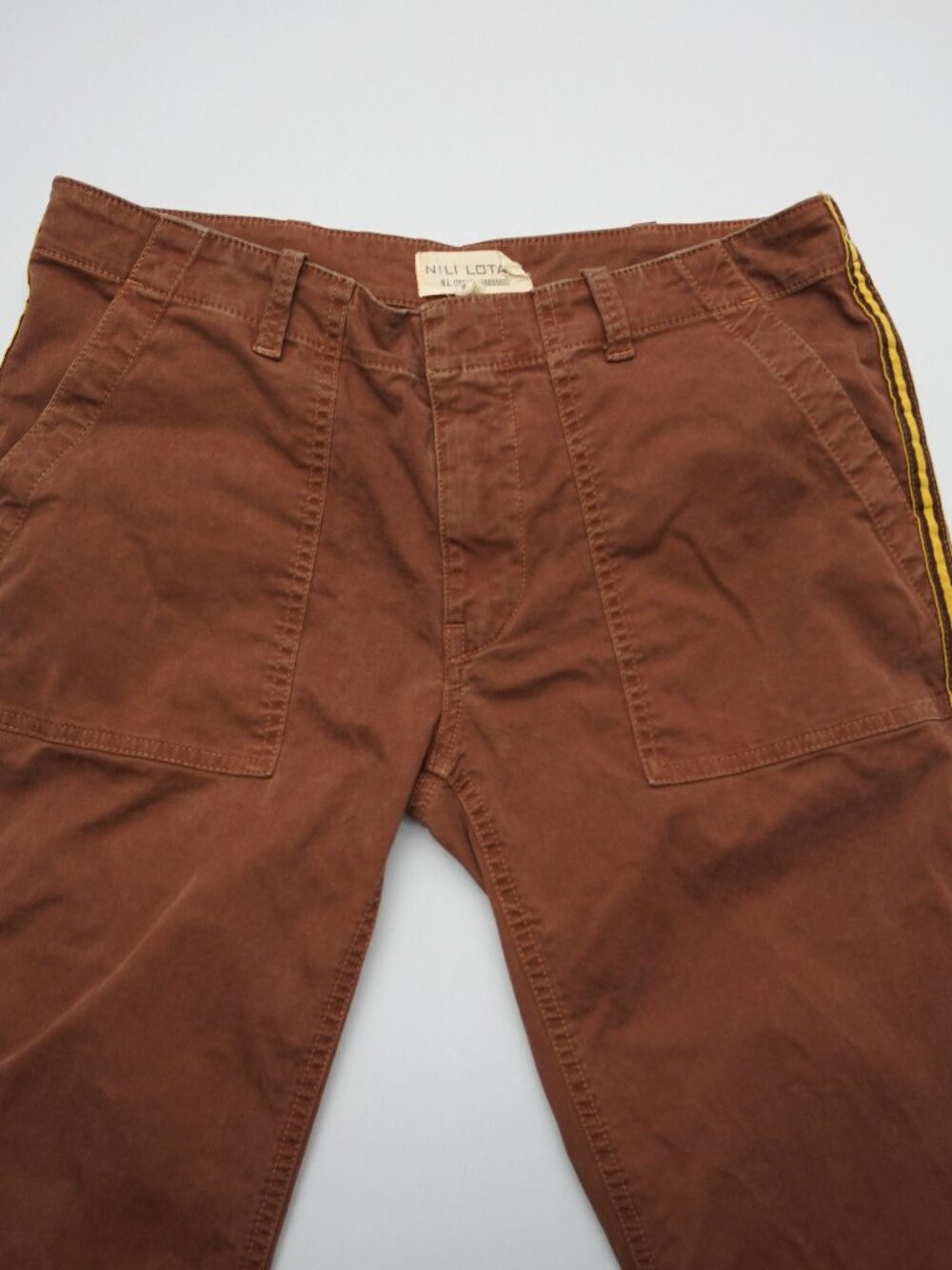 Nili Lotan Jenna Pants with Side Tape in Rust Size 4‎ - Picture 7 of 14